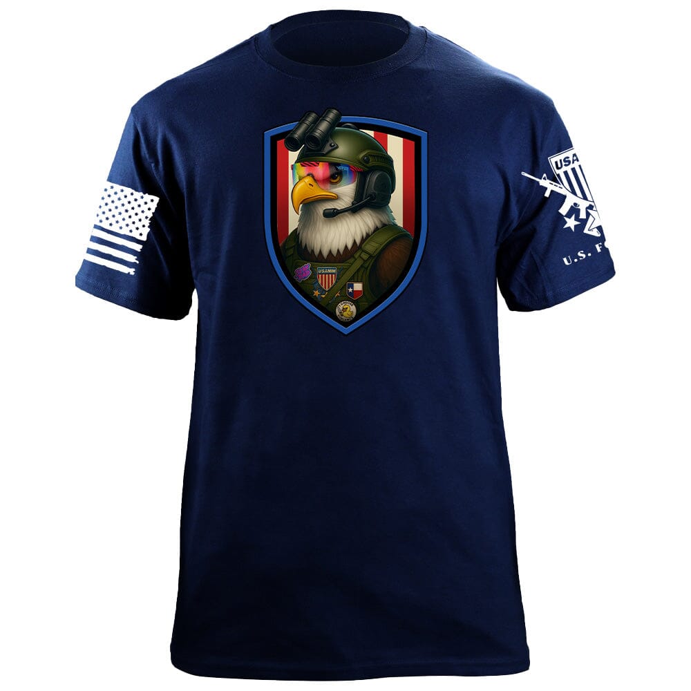 Eagle Shield T-Shirt Shirts 87308-S-NAVY
