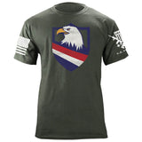 Eagle Head Shield Bottom Stripes Tshirt Shirts 87115-3XL-MG