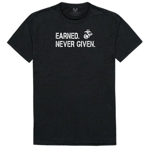 Earned. Never Given. Marine Graphic T-Shirt