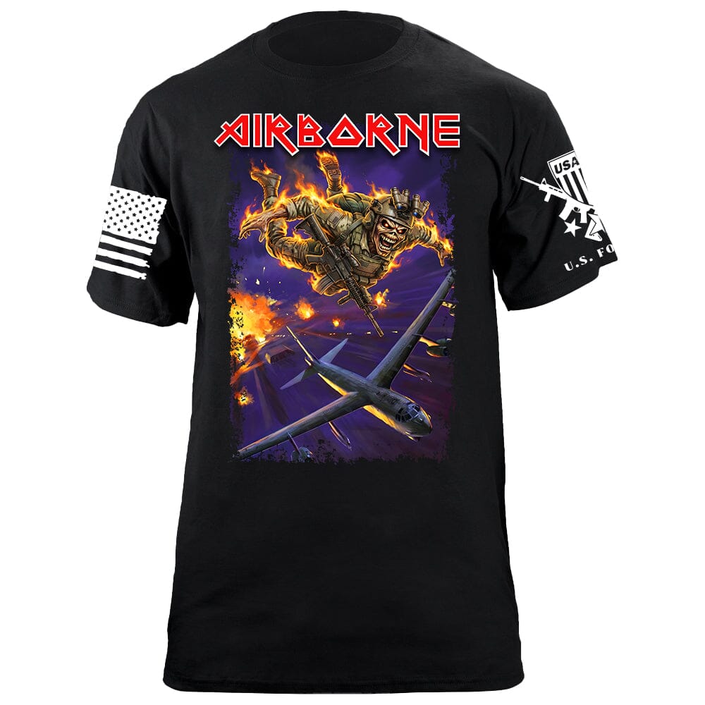 Eddie Airborne T-Shirt Shirts 88070-S-BK