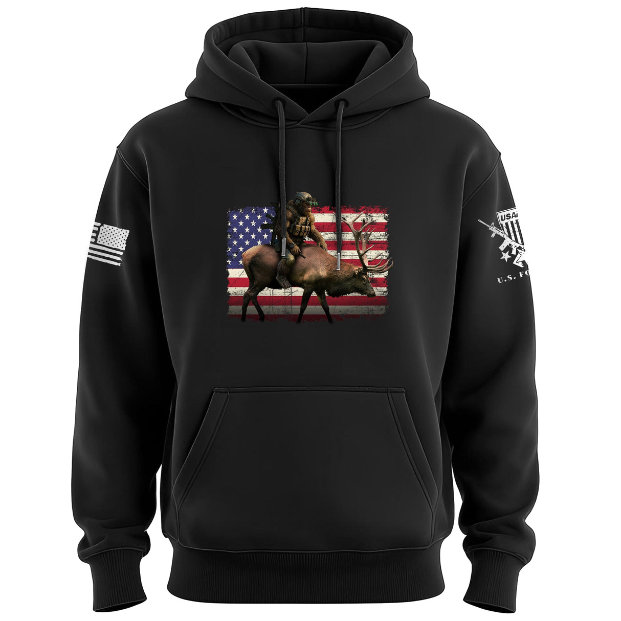 Elk Squatch Hoodie Hoodies 
