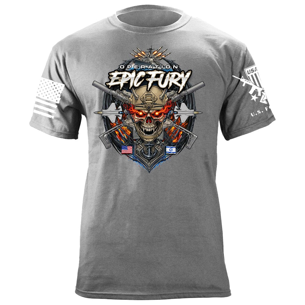 Epic Fury Skull T-Shirt Shirts 88071-S-HG