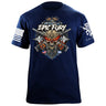Epic Fury Skull T-Shirt Shirts 88071-S-NAVY