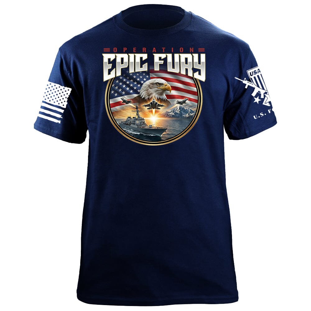 Epic Fury Eagle T-Shirt Shirts 88072-S-NAVY