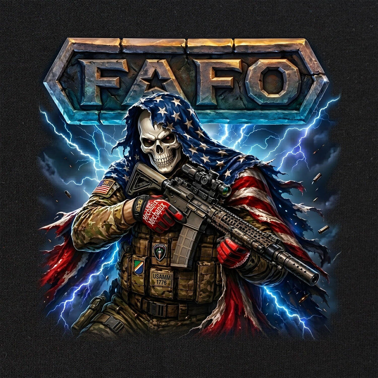 FAFO Skeleton T-Shirt Shirts 