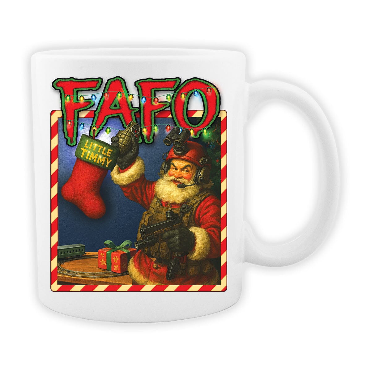 FAFO Santa Mug Mugs 