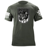 Footballs Operators Shield Drab Colors T-Shirt Shirts 87022-S-MG