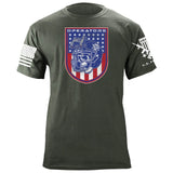 Football Operators Shield Patriotic Colors T-Shirt Shirts 87023-S-MG