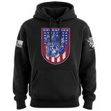 Football Operators Shield Patriotic Colors Hoodie Hoodies 