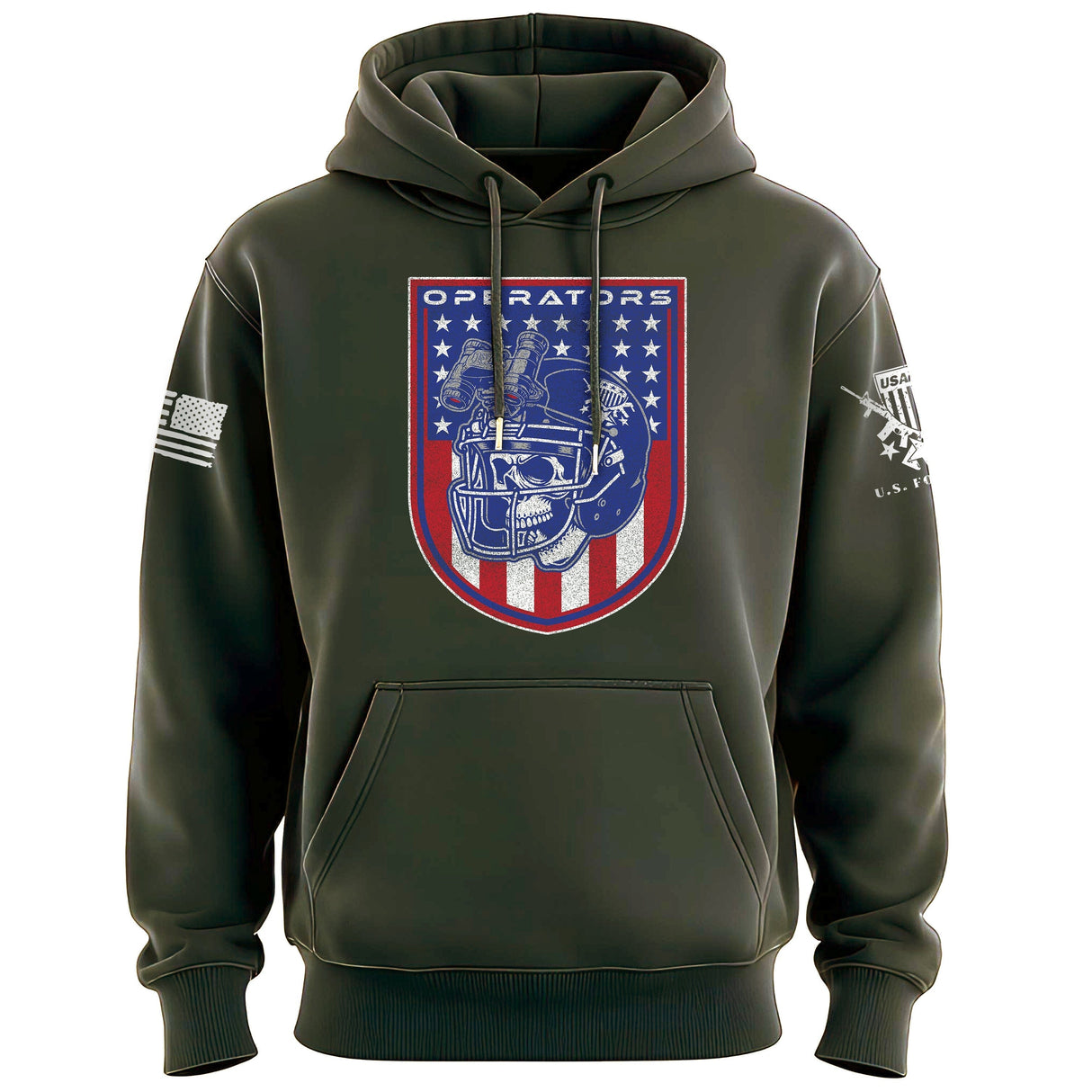 Football Operators Shield Patriotic Colors Hoodie Hoodies 