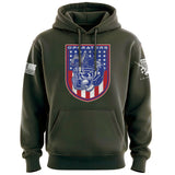 Football Operators Shield Patriotic Colors Hoodie Hoodies 