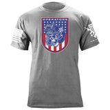 Football Operators Shield Patriotic Colors T-Shirt Shirts 87023-S-HG