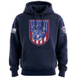 Football Operators Shield Patriotic Colors Hoodie Hoodies 