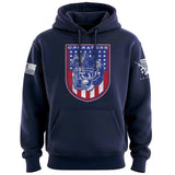 Football Operators Shield Patriotic Colors Hoodie Hoodies 