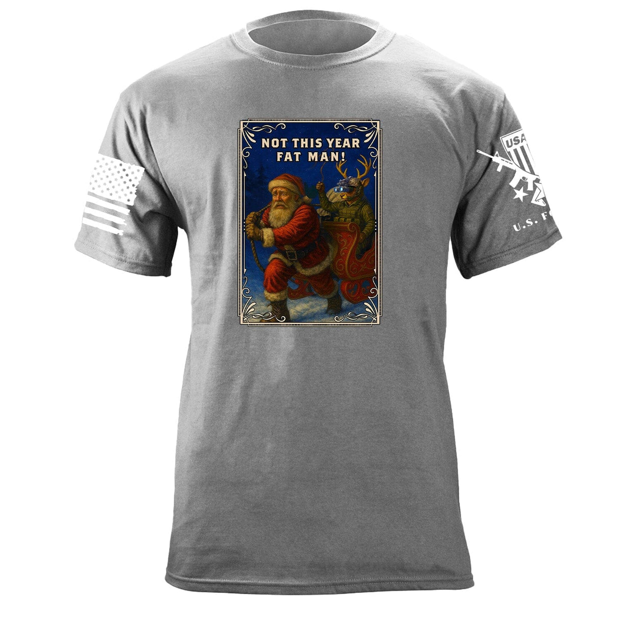 Not This Year Fat Man! T-Shirt Shirts 87288-S-HG