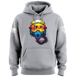 Fighter Helmet Sunset Reflection Graphic Hoodie Hoodies 