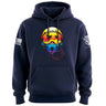 Fighter Helmet Sunset Reflection Graphic Hoodie Hoodies 