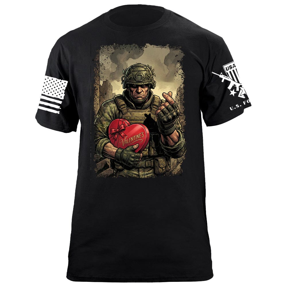 Infantry Heart T-Shirt Shirts 88179-S-BK