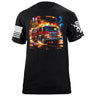 Firetruck T-Shirt Shirts 88181-S-BK