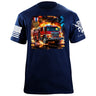 Firetruck T-Shirt Shirts 88181-S-NAVY