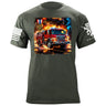 Firetruck T-Shirt Shirts 88181-S-MG