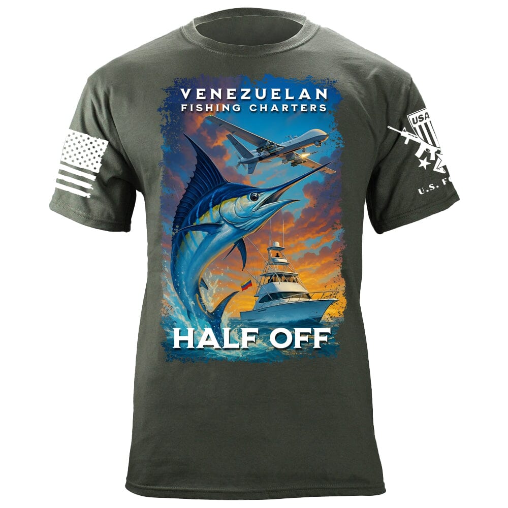 Fishing Charters Half Off T-Shirt Shirts 88032-S-MG