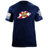 Florida Flag Paint Swatch T-Shirt Shirts 87081-S-NAVY