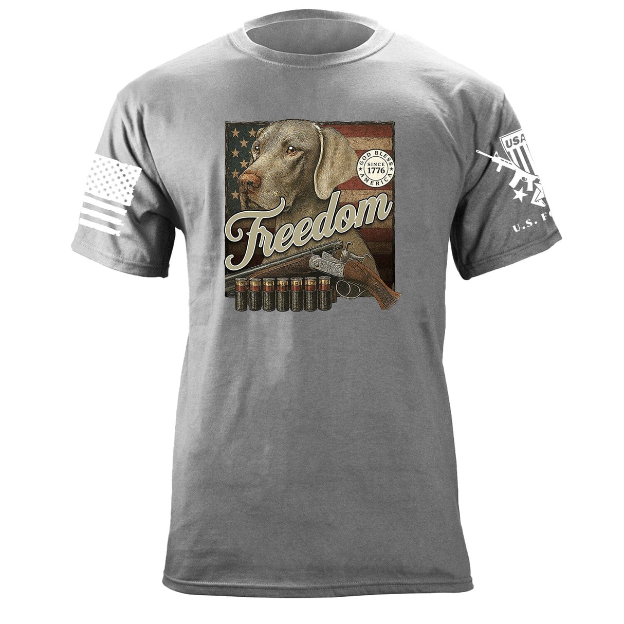 Freedom Dog T-Shirt Shirts 87421-S-HG