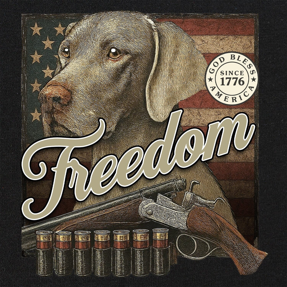 Freedom Dog T-Shirt Shirts 
