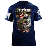 Freedom Skull T-Shirt Shirts 88074-S-NAVY
