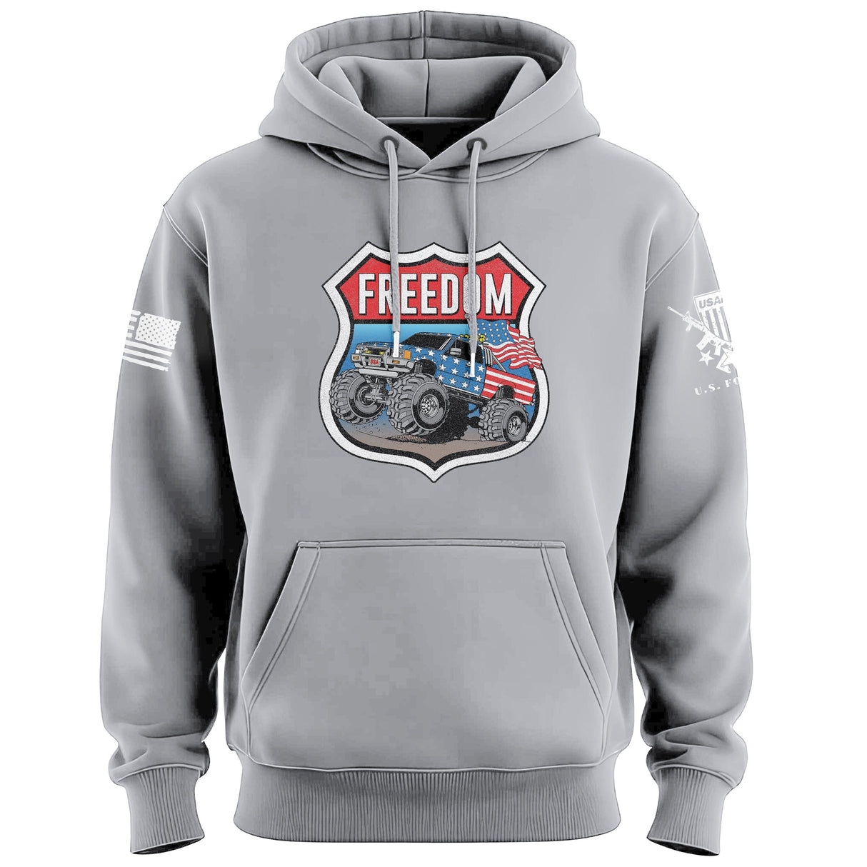 Freedom Monster Truck Hoodie Hoodies 