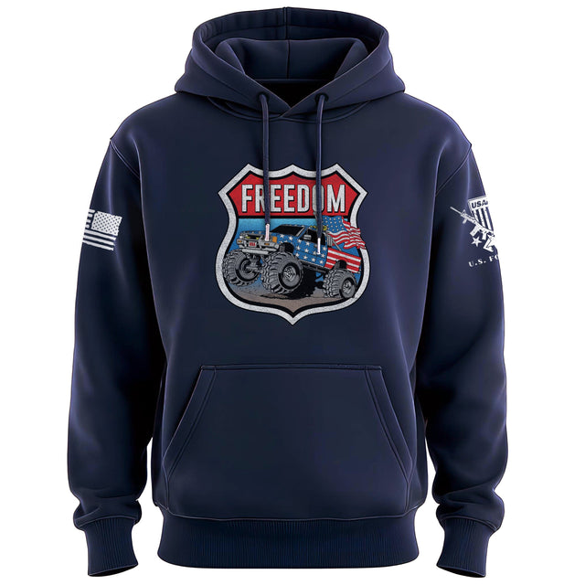 Freedom Monster Truck Hoodie Hoodies 