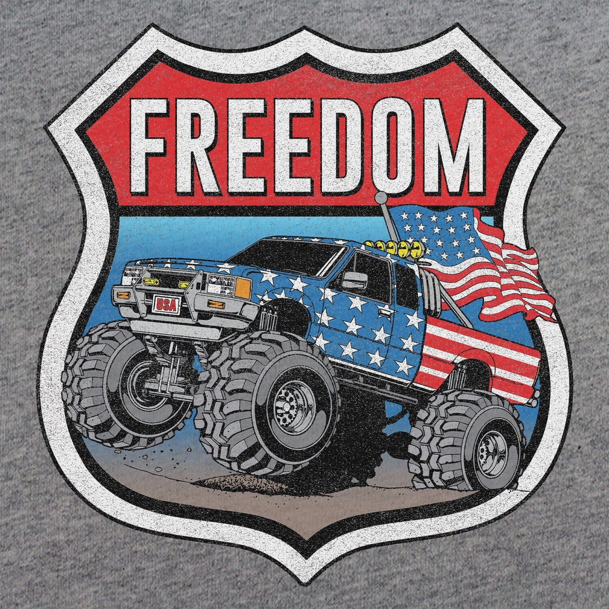 Freedom Monster Truck Hoodie Hoodies 