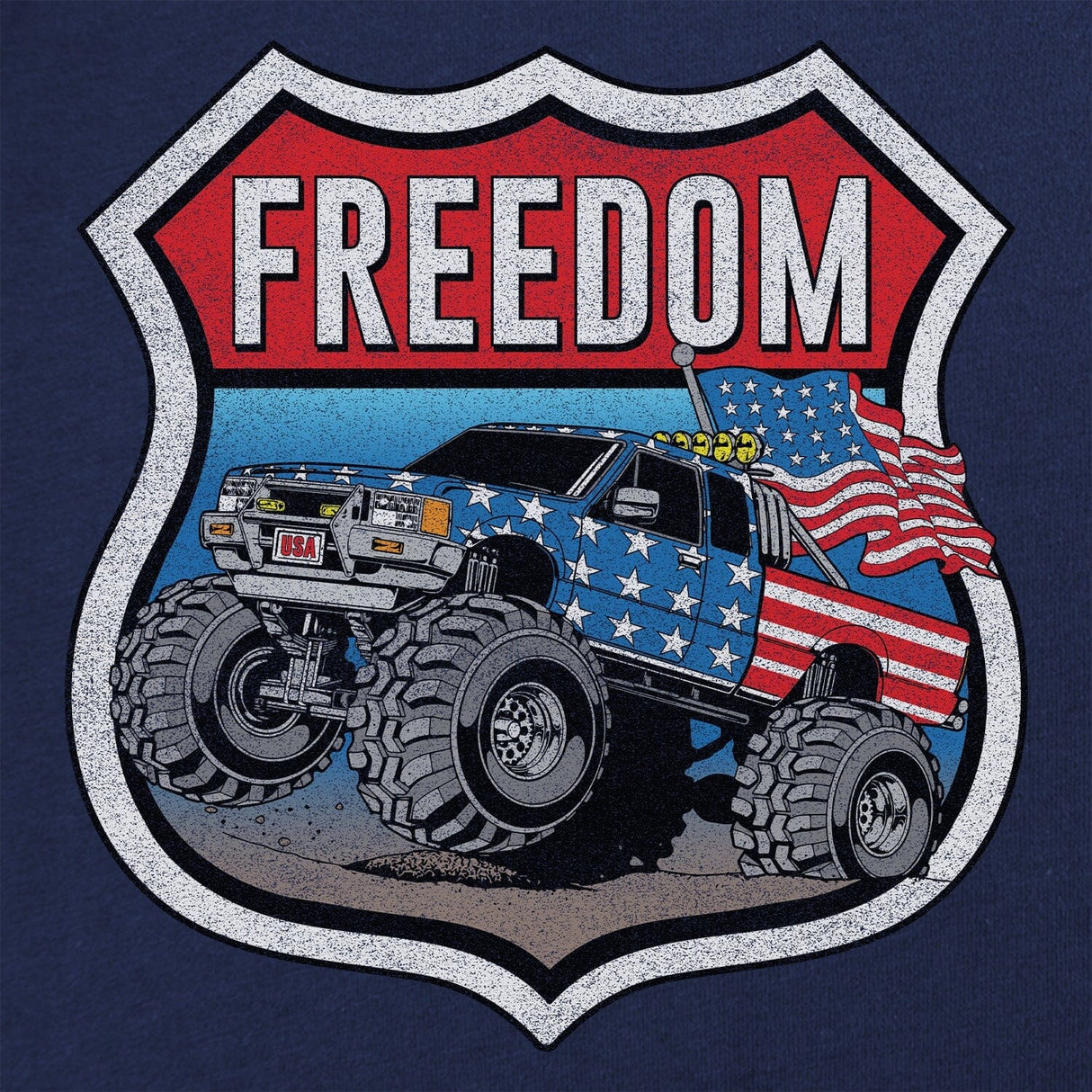 Freedom Monster Truck Hoodie Hoodies 