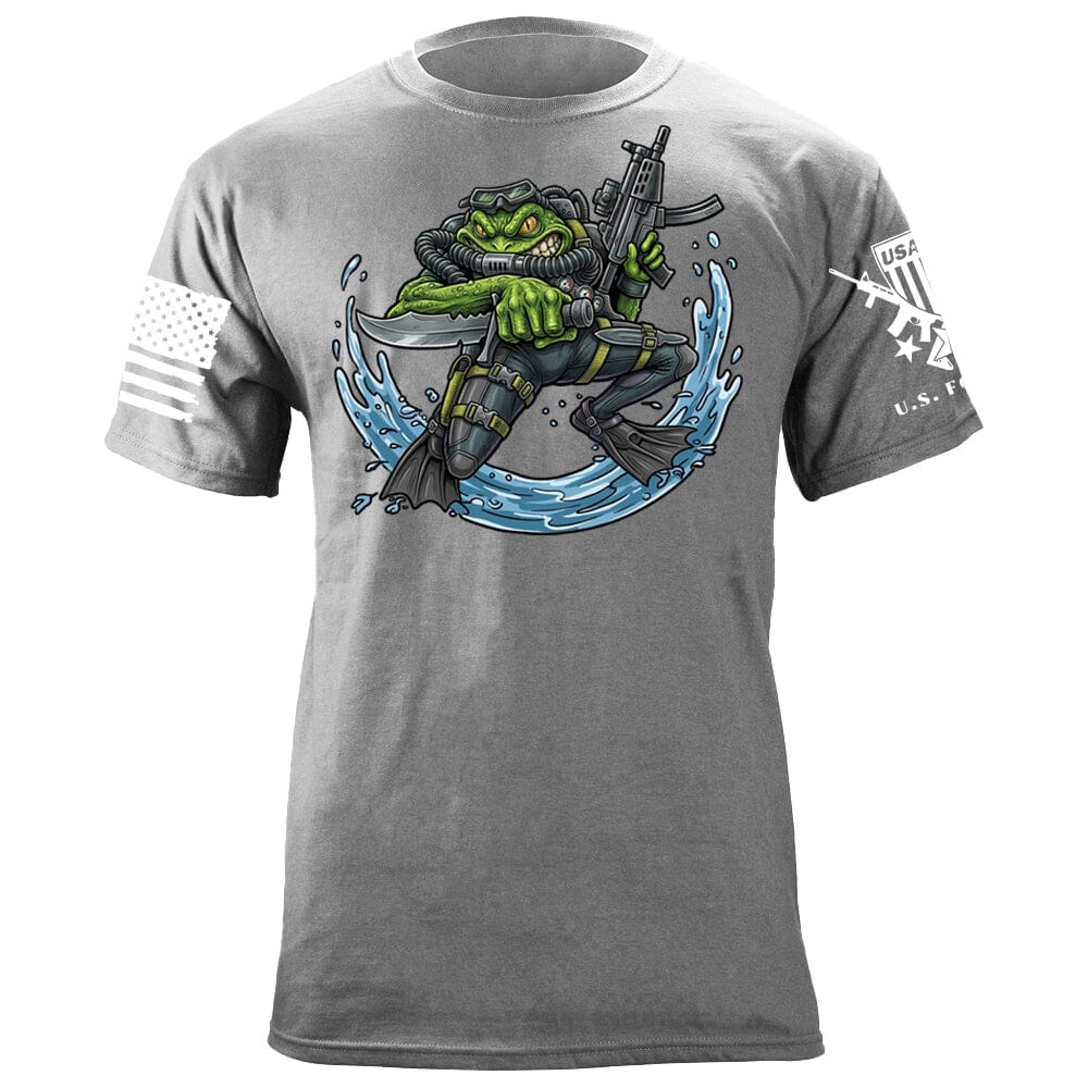 Frogman Cartoon T-Shirt Shirts 88121-S-HG