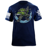 Frogman Cartoon T-Shirt Shirts 88121-S-NAVY