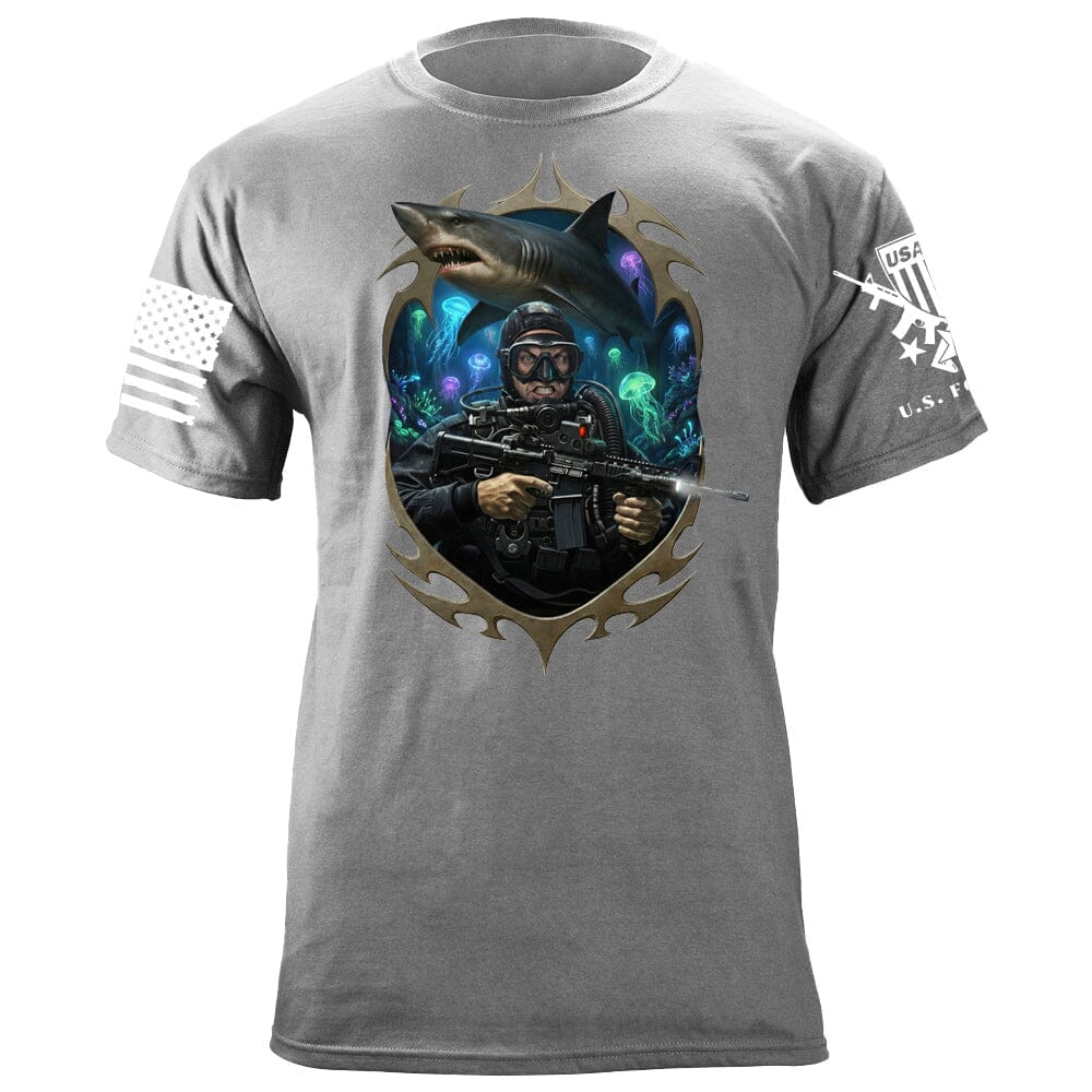 Frogman Shark T-Shirt Shirts 88033-S-HG