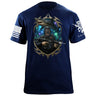 Frogman Shark T-Shirt Shirts 88033-S-NAVY