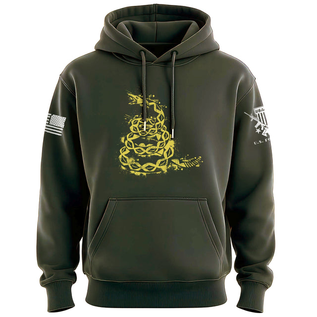 Gadsden Snake Splatter Hoodie Hoodies 