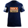 Gen X Distressed T-Shirt Shirts 87422-S-NAVY