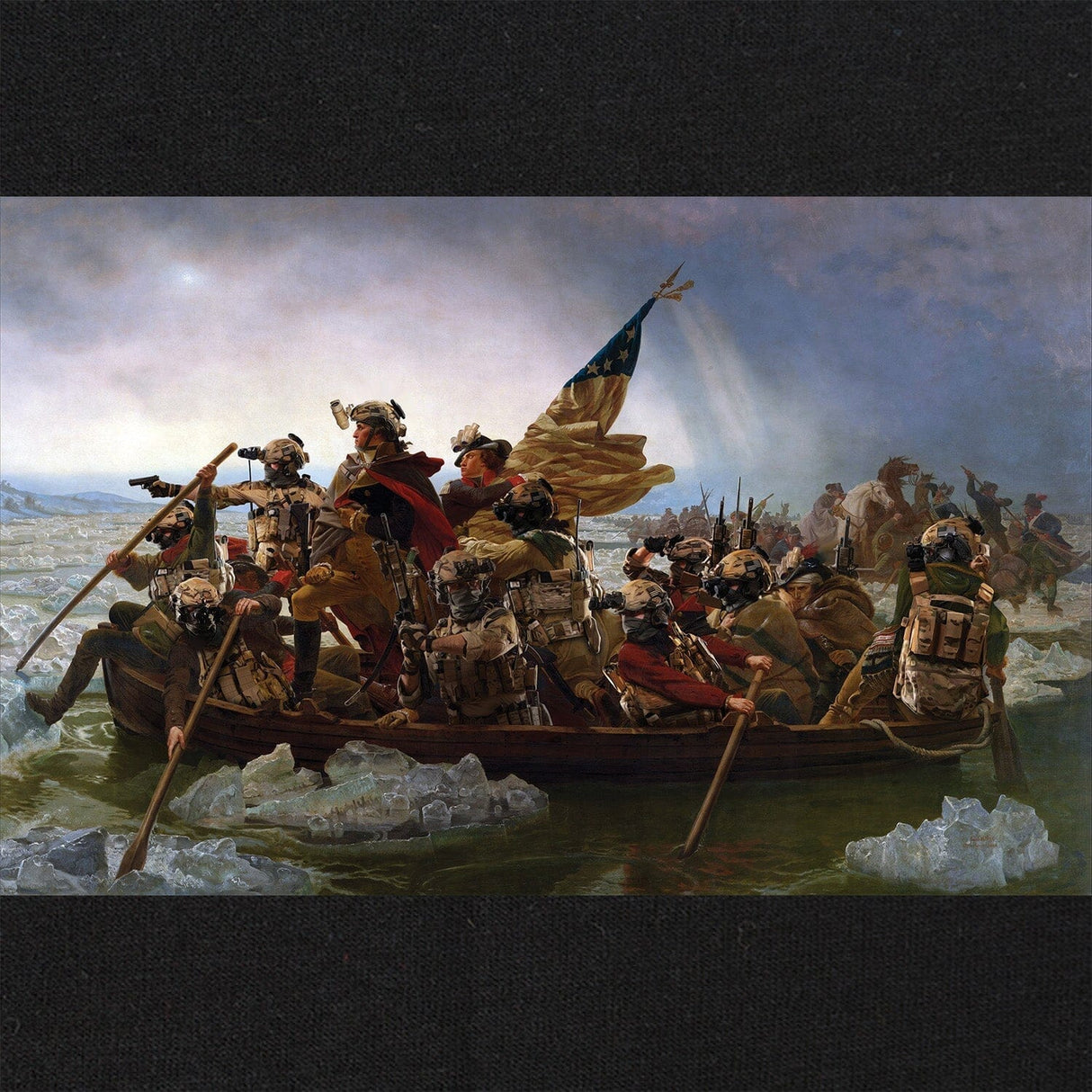 George Washington Crossing The Delaware Operators Hoodie Hoodies 