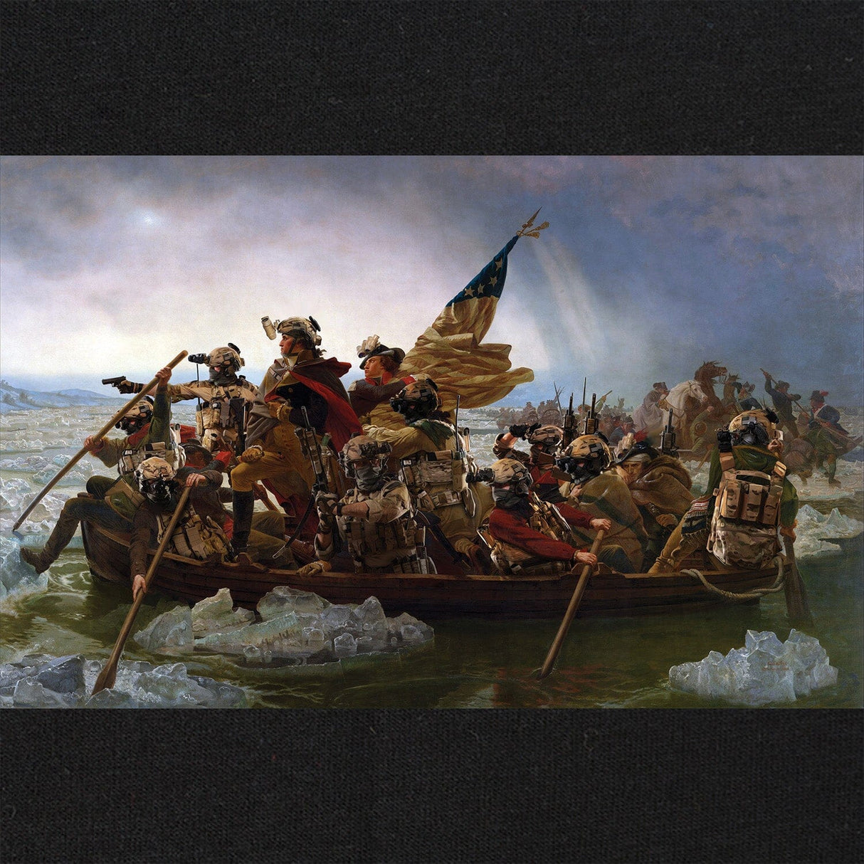 George Washington Crossing The Delaware Operators Tshirt Shirts 