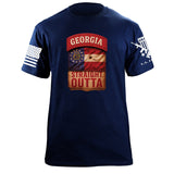 State Tab Shirt: Georgia Shirts 86399-S-NAVY