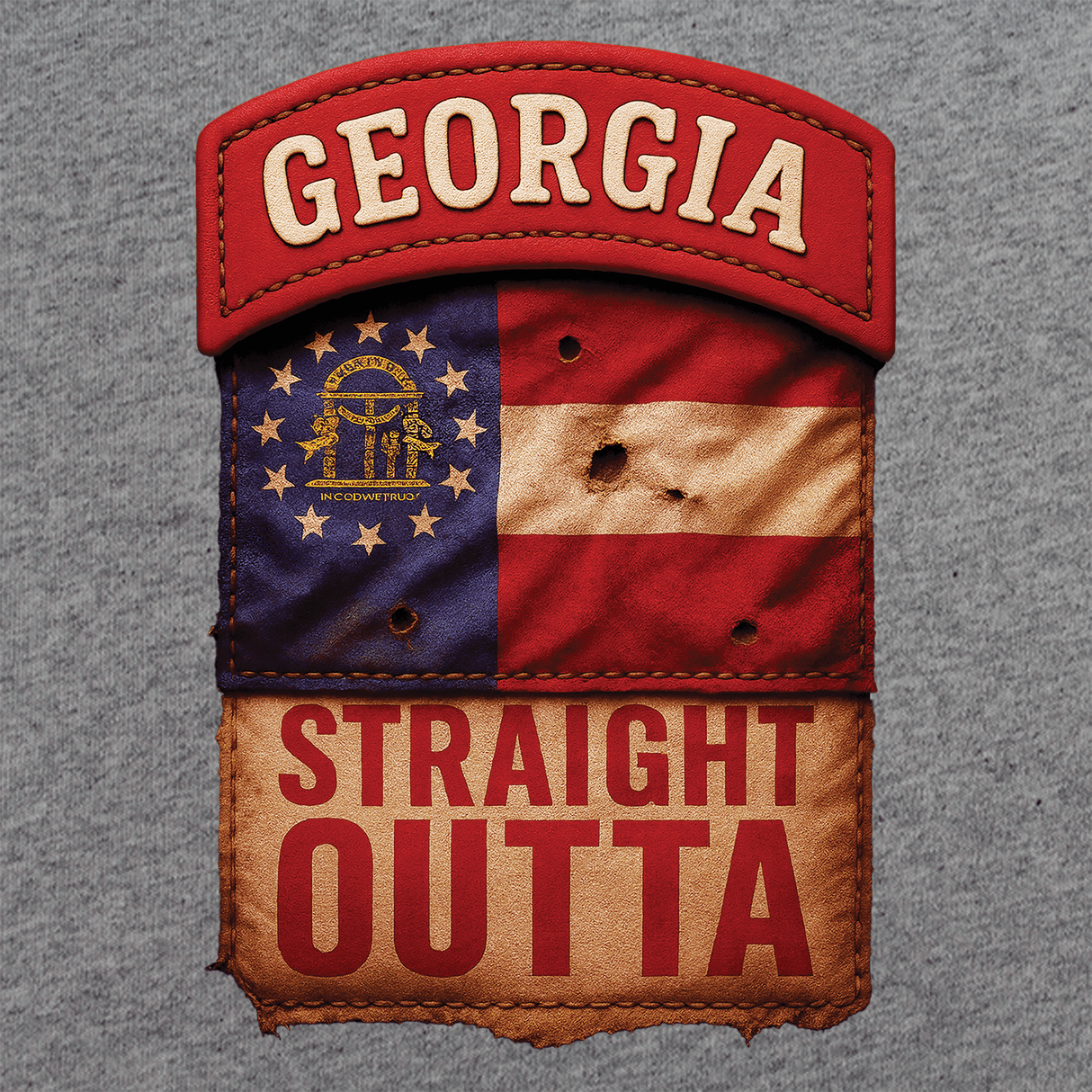 State Tab Shirt: Georgia Shirts 