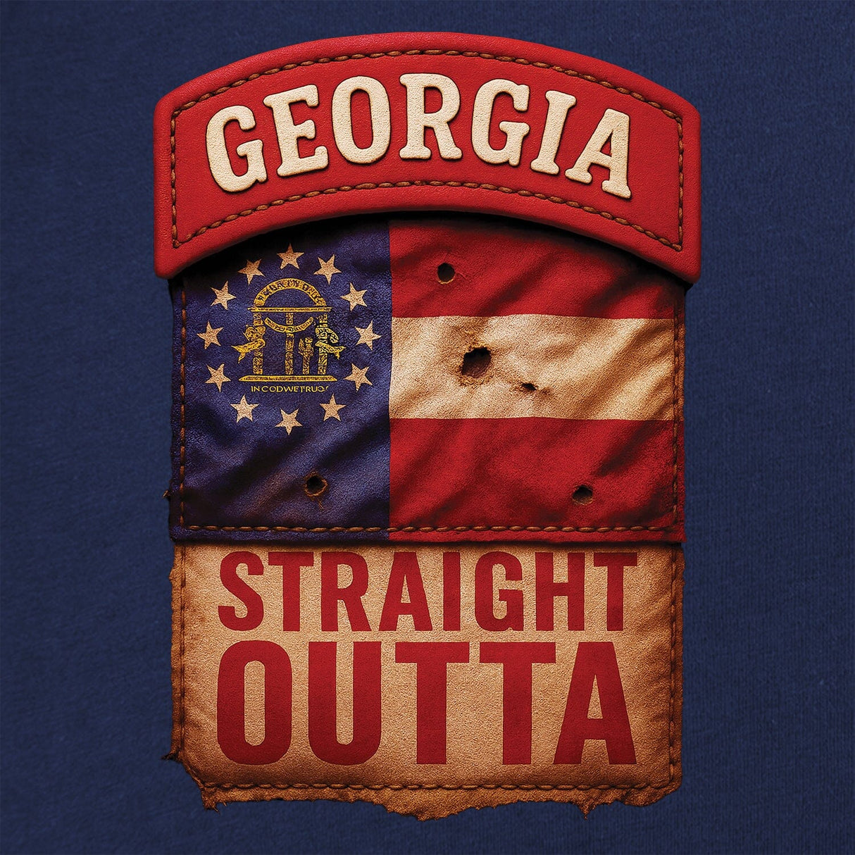 State Tab Shirt: Georgia Shirts 