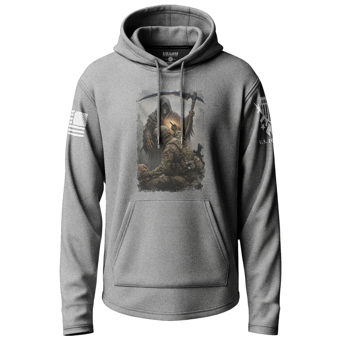 Giving Death The Finger Graphic Lightweight Hoodie