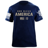 God Bless America T-Shirt Shirts 87333-S-NAVY
