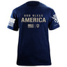 God Bless America T-Shirt Shirts 87333-S-NAVY