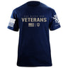 God Bless Our Veterans T-Shirt Shirts 87334-S-NAVY