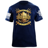 Gold Shellback T-Shirt Shirts 88077-S-NAVY